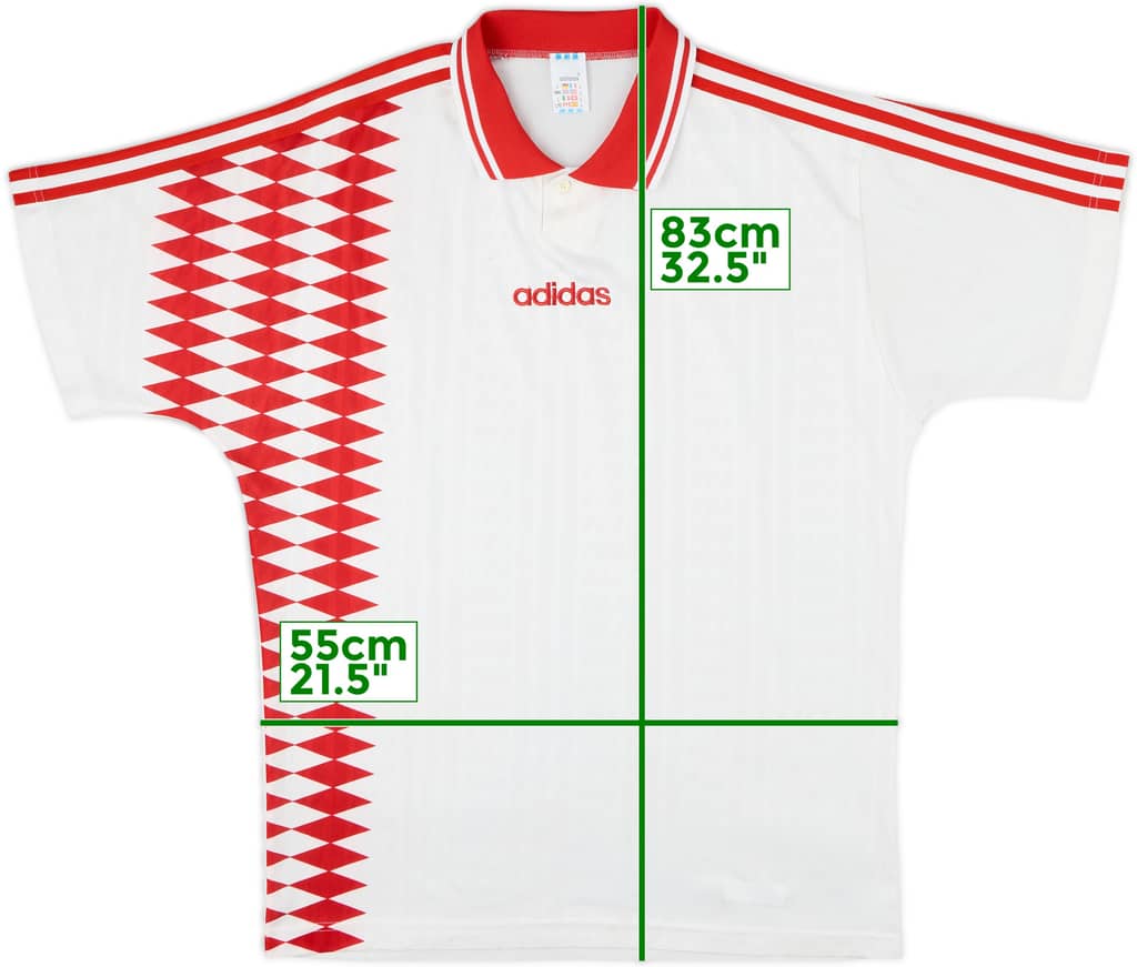 1994-96 adidas Template Shirt - 7/10 - (L)