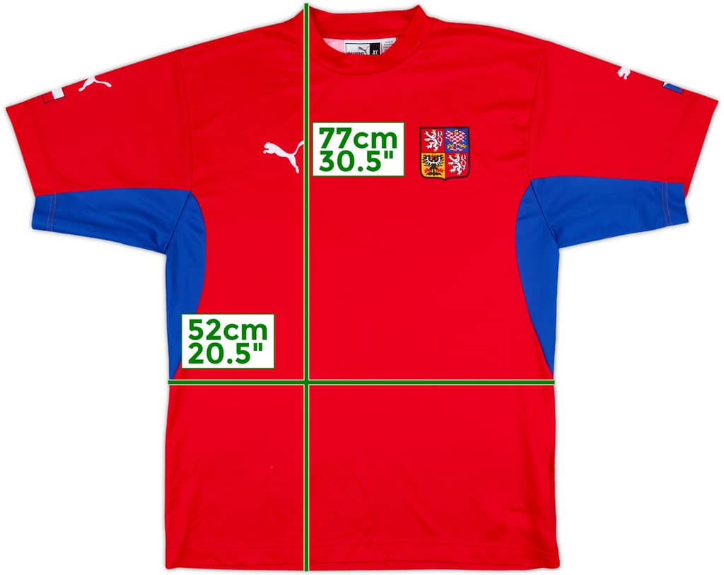 2002-04 Czech Republic Basic Home Shirt - 9/10 - (XL)