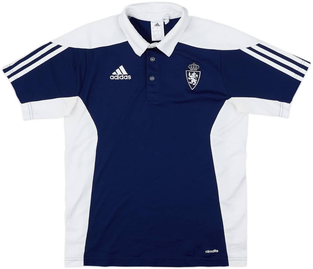2016-17 Real Zaragoza adidas Polo Shirt - 9/10 - (S)