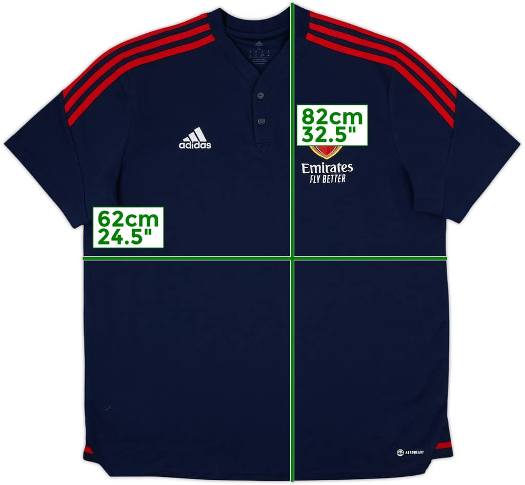 2022-23 Arsenal adidas Polo Shirt - 9/10 - (XL)