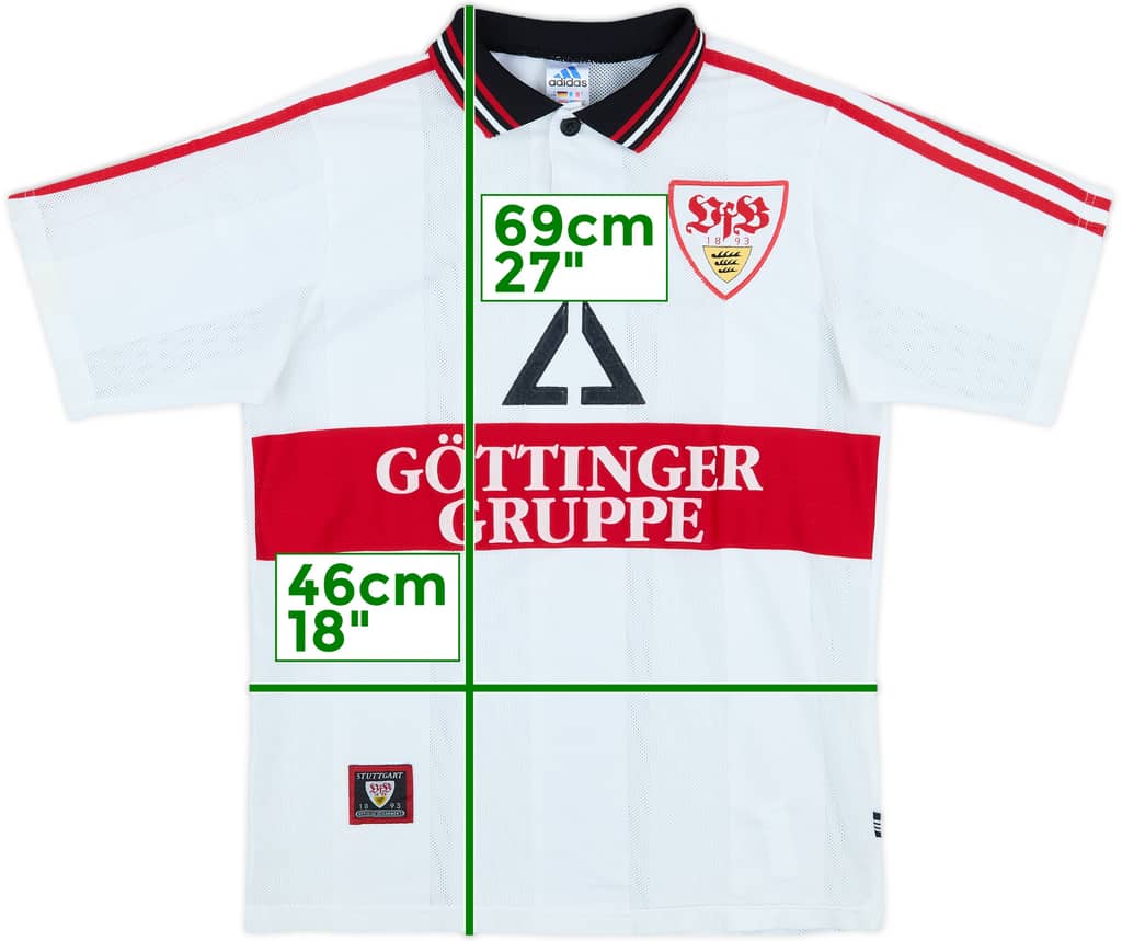 1997-98 Stuttgart Home Shirt - 8/10 - (XL.Boys)