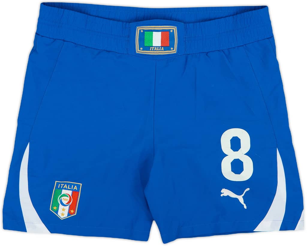 2010-11 Italy Away Shorts #8 - 4/10 - (S)