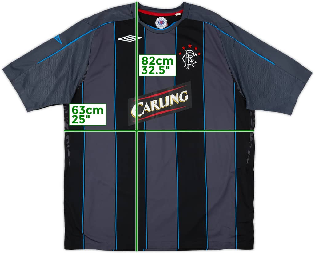 2007-08 Rangers Third Shirt - 8/10 - (XXL)