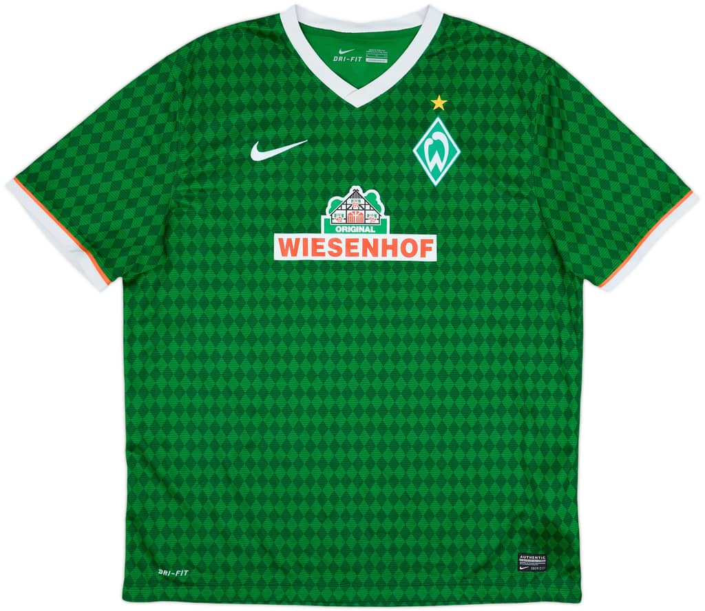 2013-14 Werder Bremen Home Shirt - 9/10 - (XL)