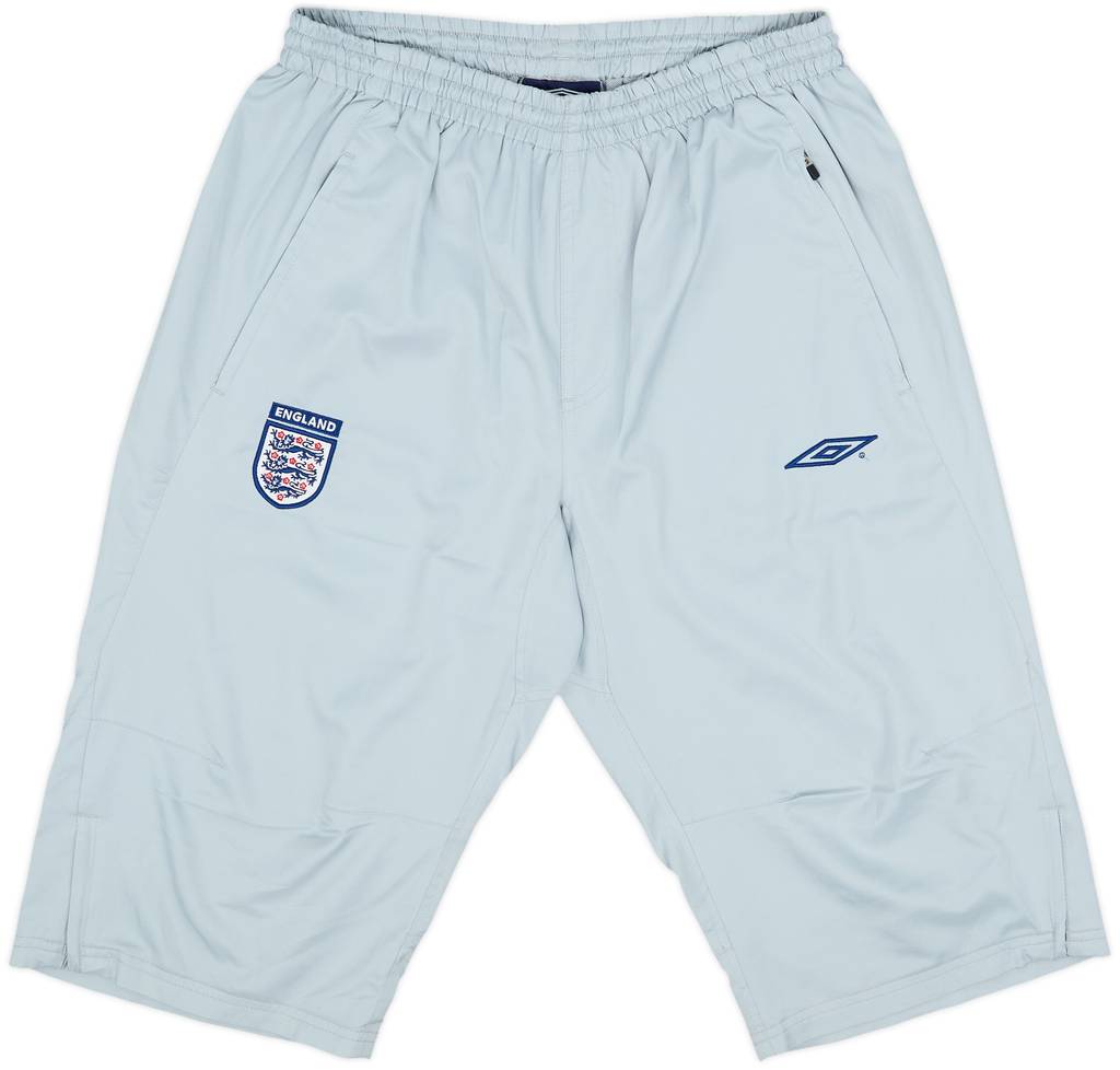 2002-04 England Umbro 3/4 Track Pants/Bottoms - 8/10 - (M)