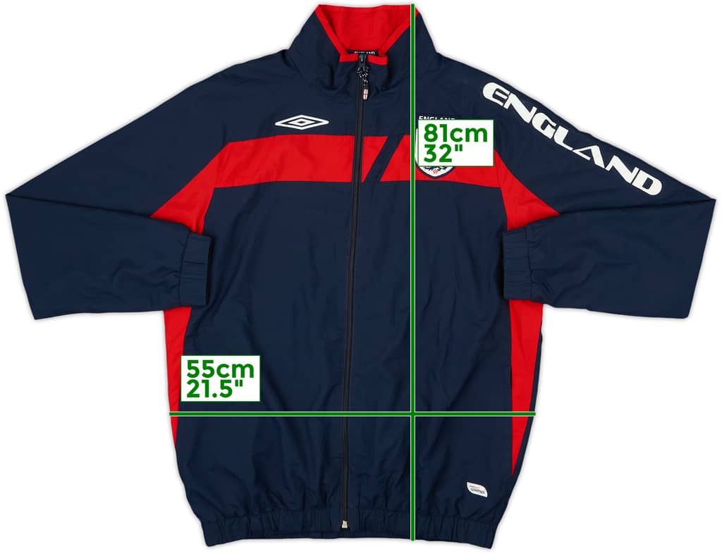 2007-09 England Umbro Track Jacket - 7/10 - (M)