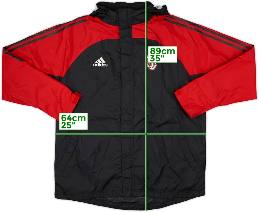 2002-03 AC Milan adidas Hooded Rain Jacket - 7/10 - (M/L)
