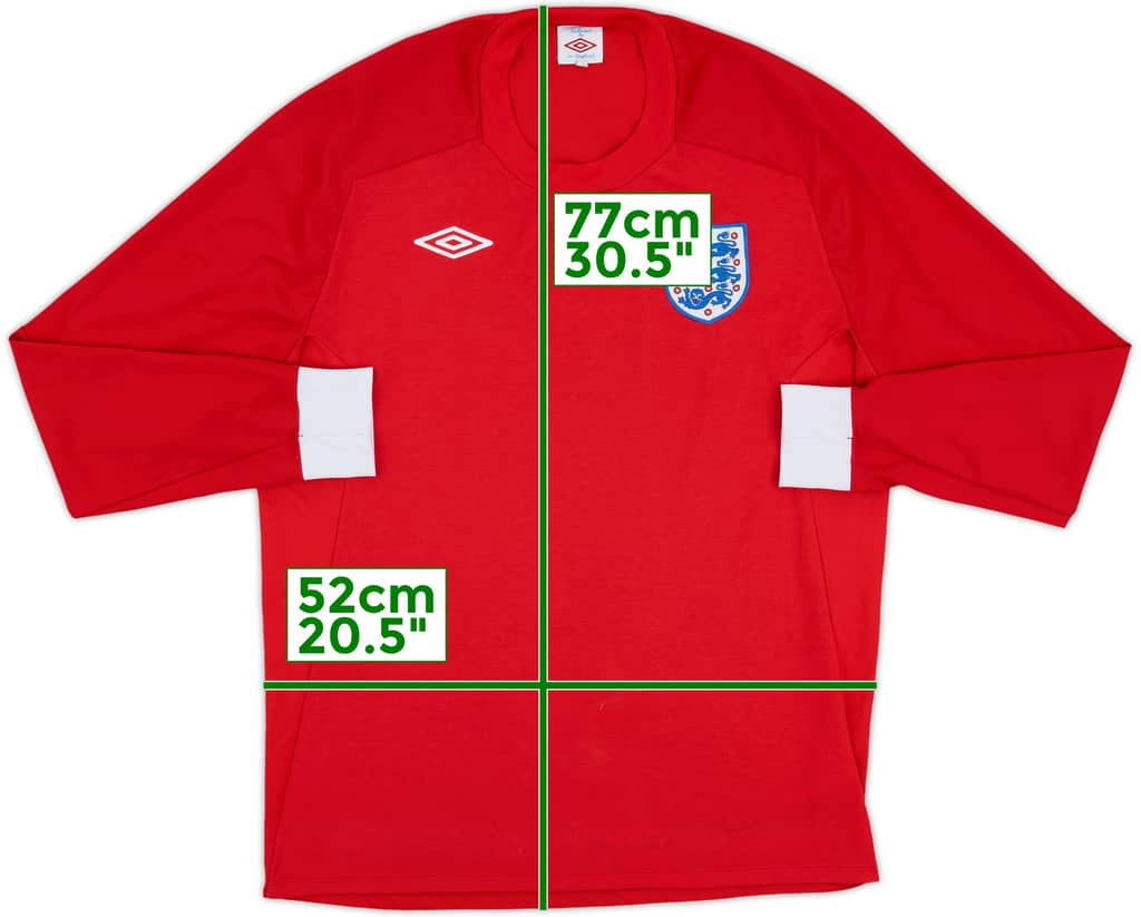 2010-11 England Away L/S Shirt - 10/10 - (L)