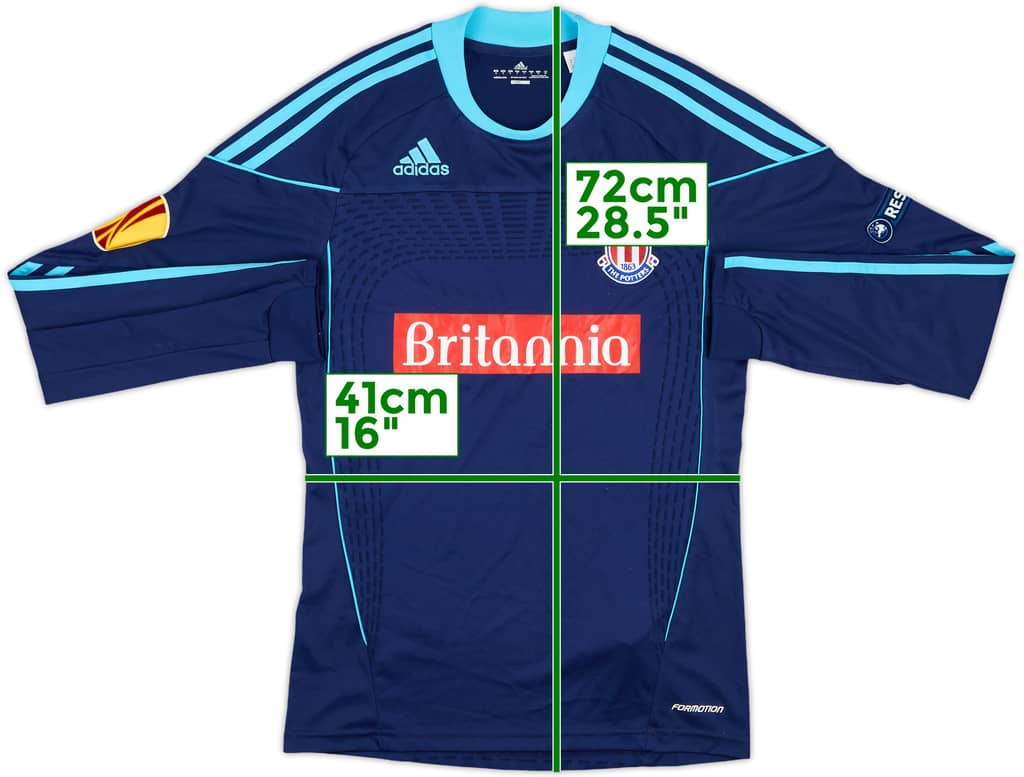 2010-12 Stoke City Away L/S Shirt - 9/10 - (S)