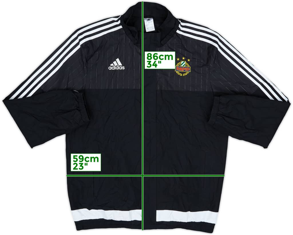 2014-15 Rapid Vienna adidas Rain Jacket - 7/10 - (L)
