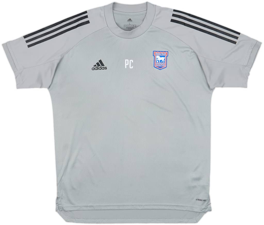 2020-21 Ipswich Town adidas Staff Issue Training Shirt - 8/10 - (L)