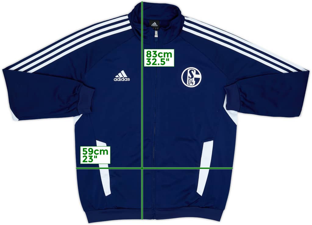 2011-12 Schalke adidas Track Jacket - 8/10 - (L/XL)