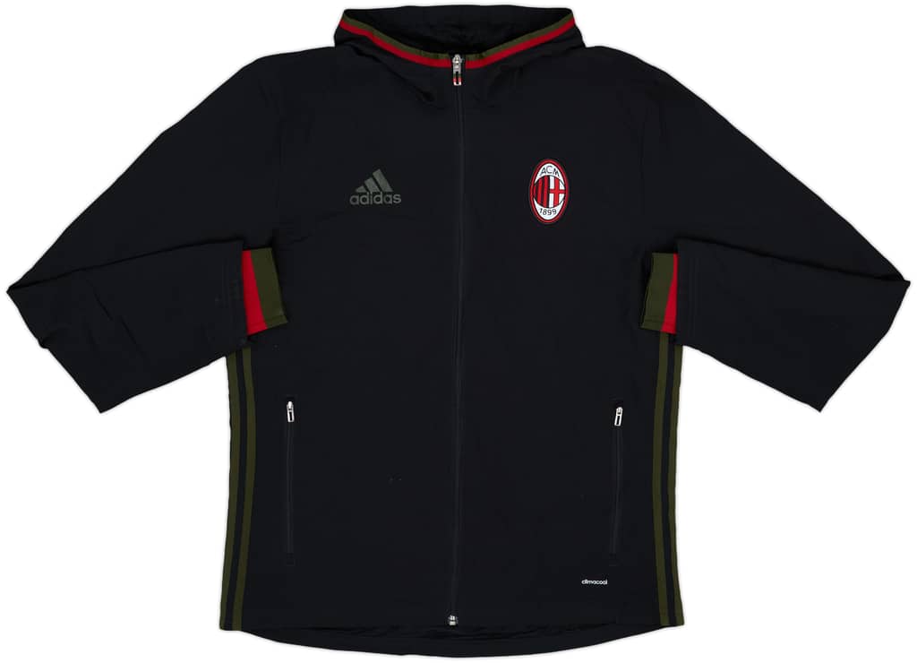 2016-17 AC Milan adidas Hooded Track Jacket - 7/10 - (M)