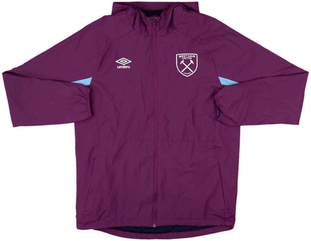 2019-20 West Ham United Umbro Hooded Rain Jacket - 10/10 - (M)