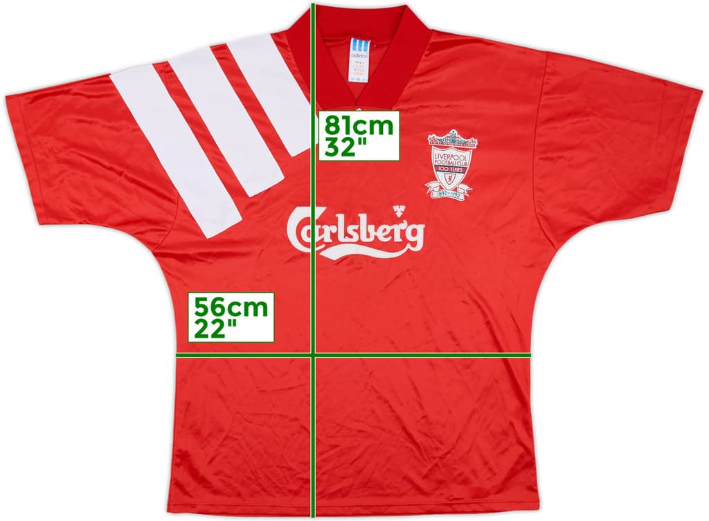 1992-93 Liverpool Centenary Home Shirt - 7/10 - (XL)