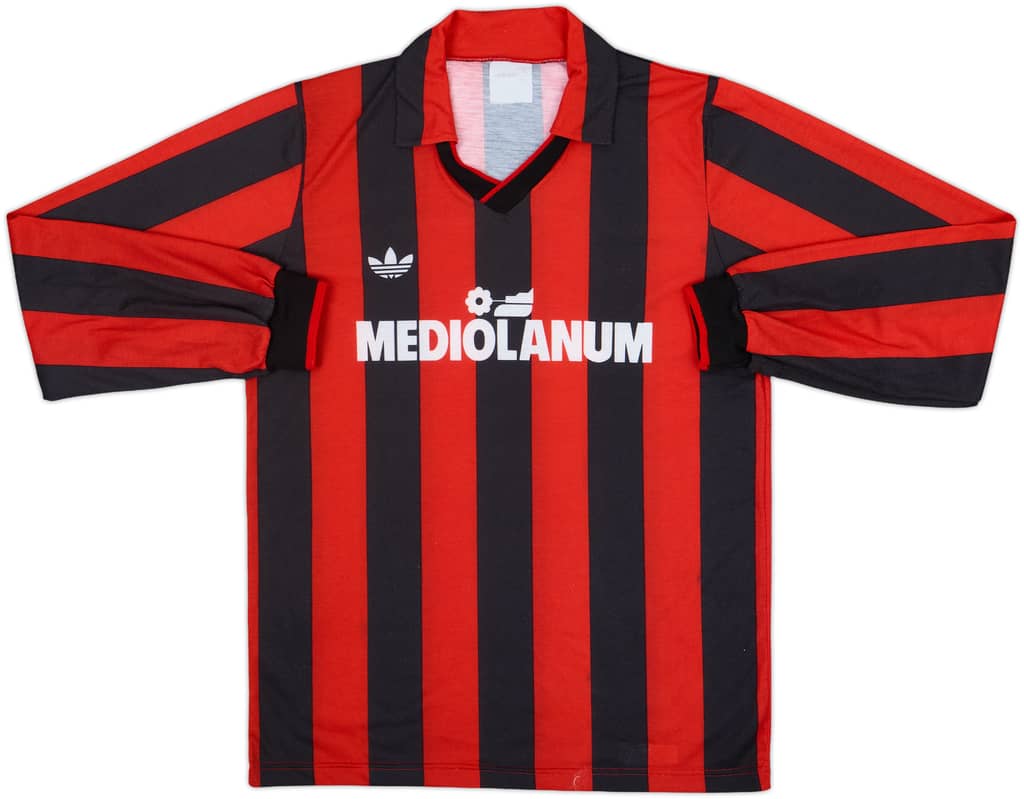1990-91 AC Milan Home L/S Shirt - 10/10 - (M)