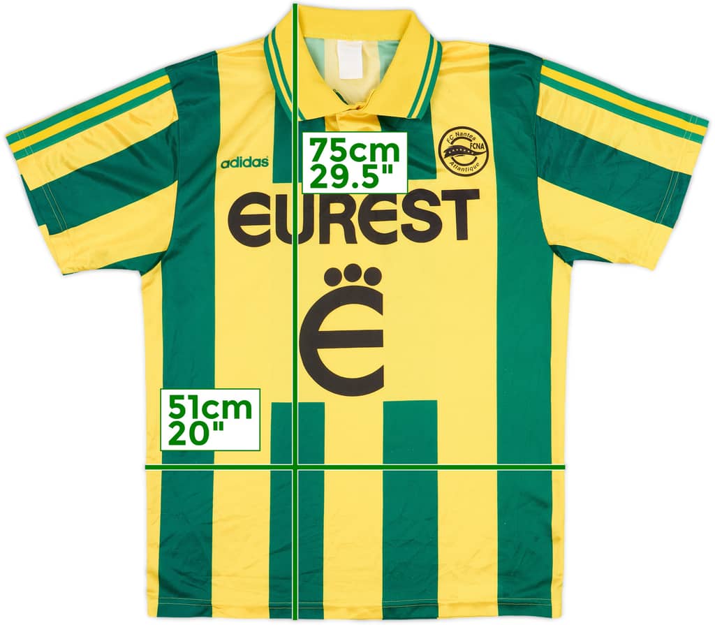 1995-96 Nantes Home Shirt - 9/10 - (L)