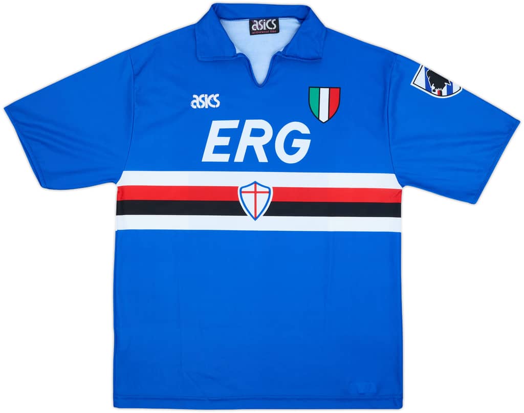1991-92 Sampdoria Home Shirt - 8/10 - (L)