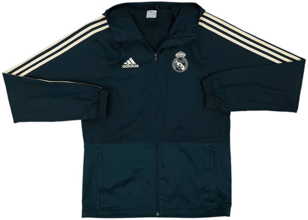 2018-19 Real Madrid adidas Hooded Track Jacket - 8/10 - (S)