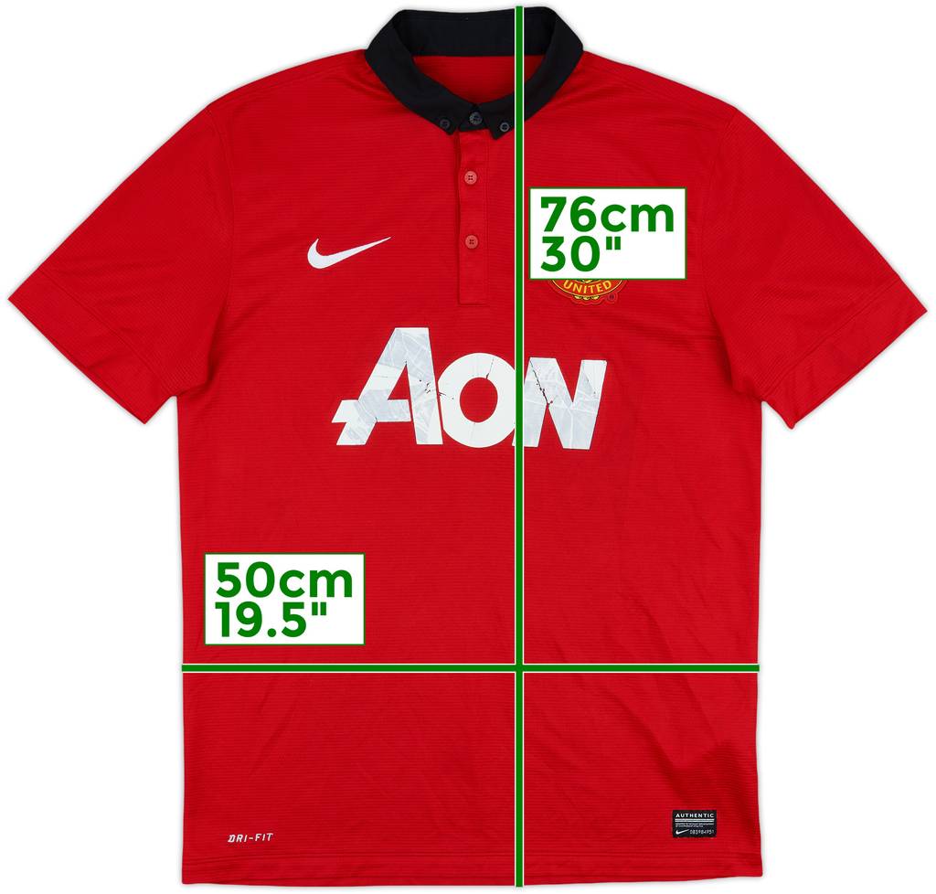 2013-14 Manchester United Home Shirt - 4/10 - (M)
