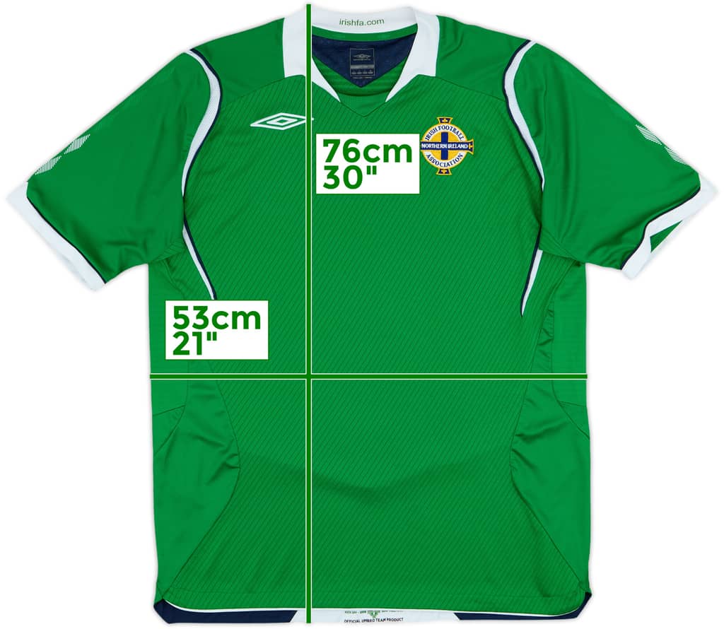 2008-10 Northern Ireland Home Shirt - 8/10 - (L)