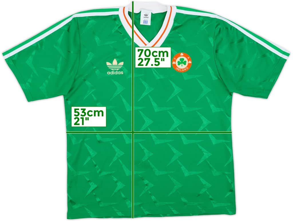 1990-92 Ireland Home Shirt - 8/10 - (M)