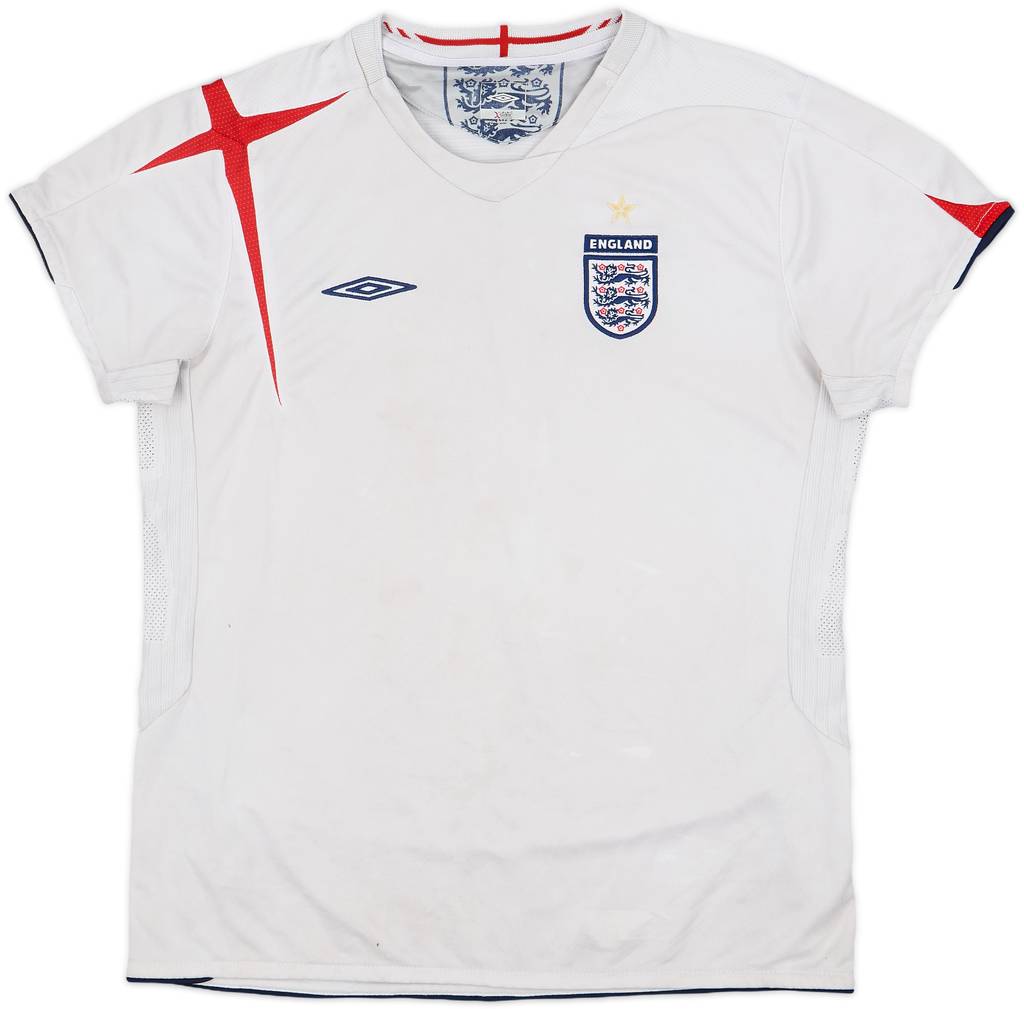 2005-07 England Home Shirt - 4/10 - (Women's M)