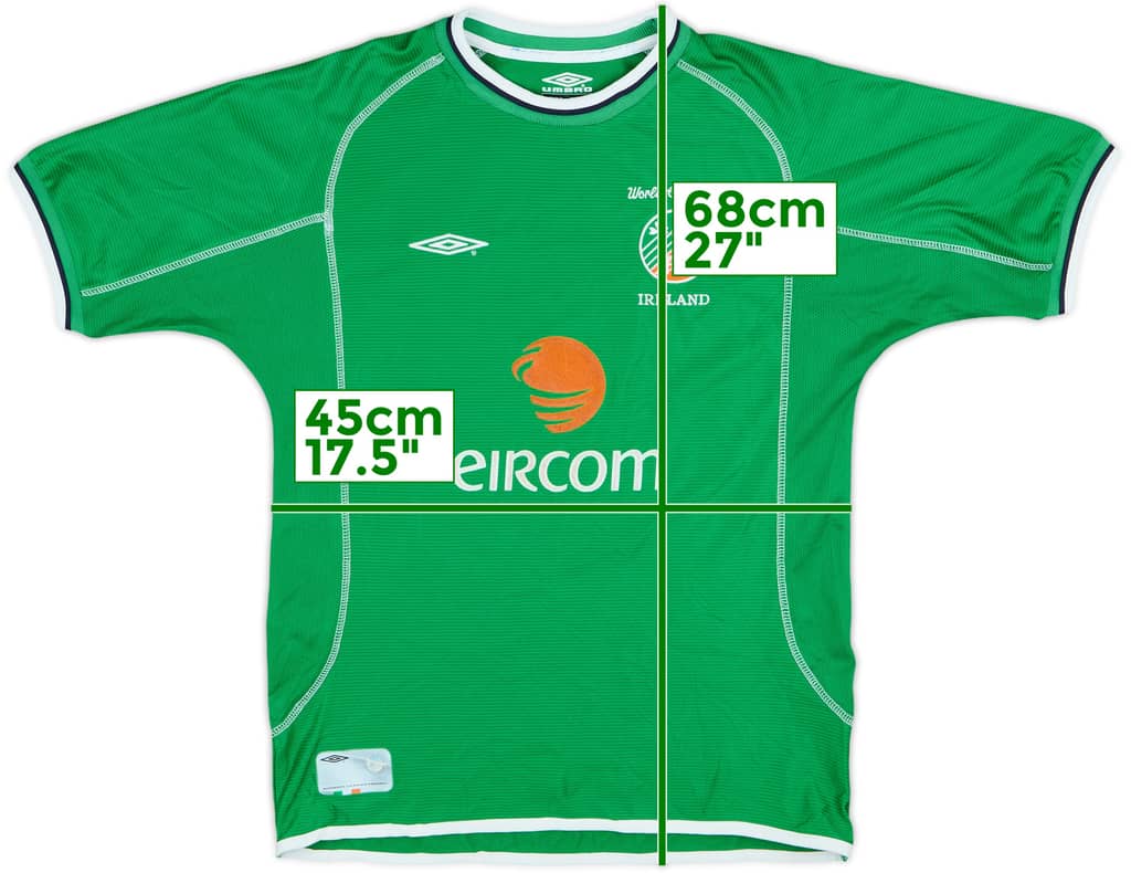 2002-03 Ireland Home Shirt - 8/10 - (L.Boys)