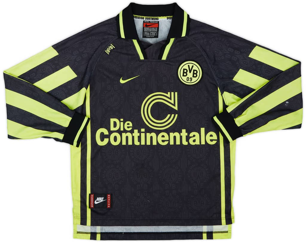 1996-97 Borussia Dortmund Away L/S Shirt - 8/10 - (S)