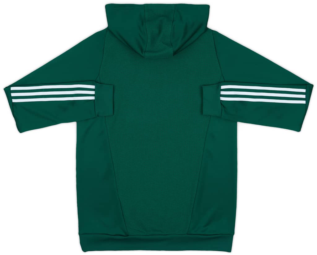 2023-24 Leeds United adidas 1/4 Zip Hooded Top (S)