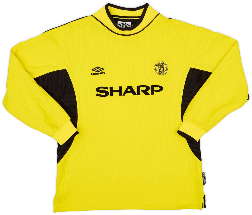 1999-00 Manchester United GK Shirt - 8/10 - (L.Boys)