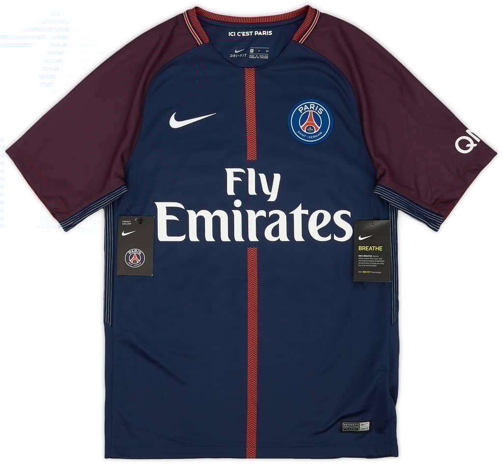 2017-18 Paris Saint-Germain Home Shirt Neymar Jr #10 (S)