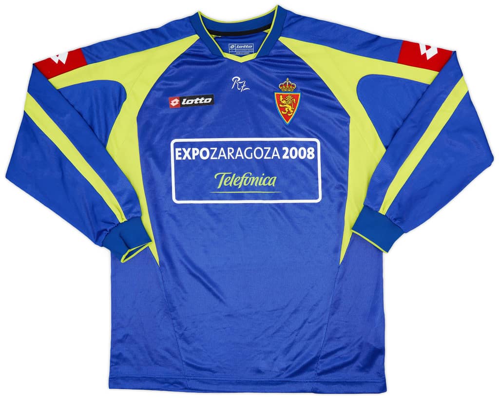 2005-06 Real Zaragoza Away L/S Shirt - 8/10 - (L)