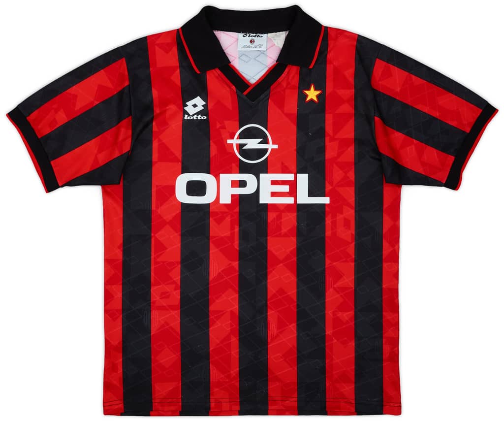 1994-95 AC Milan Home Shirt - 8/10 - (L)