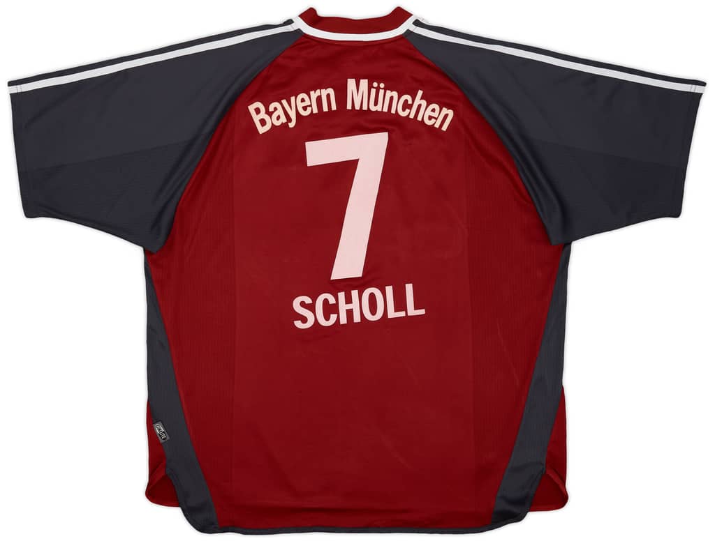 2001-02 Bayern Munich Home Shirt Scholl #7 - 7/10 - (XL)