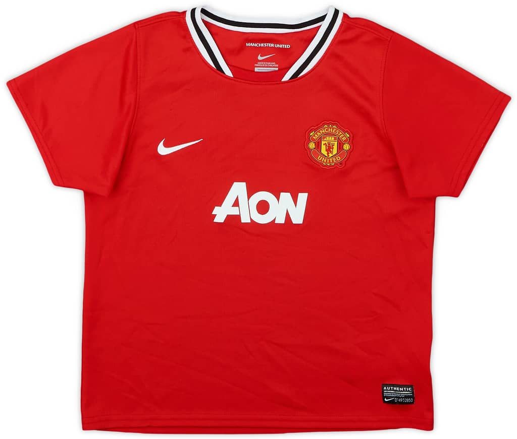 2011-12 Manchester United Home Shirt - 7/10 - (7-8 Years)