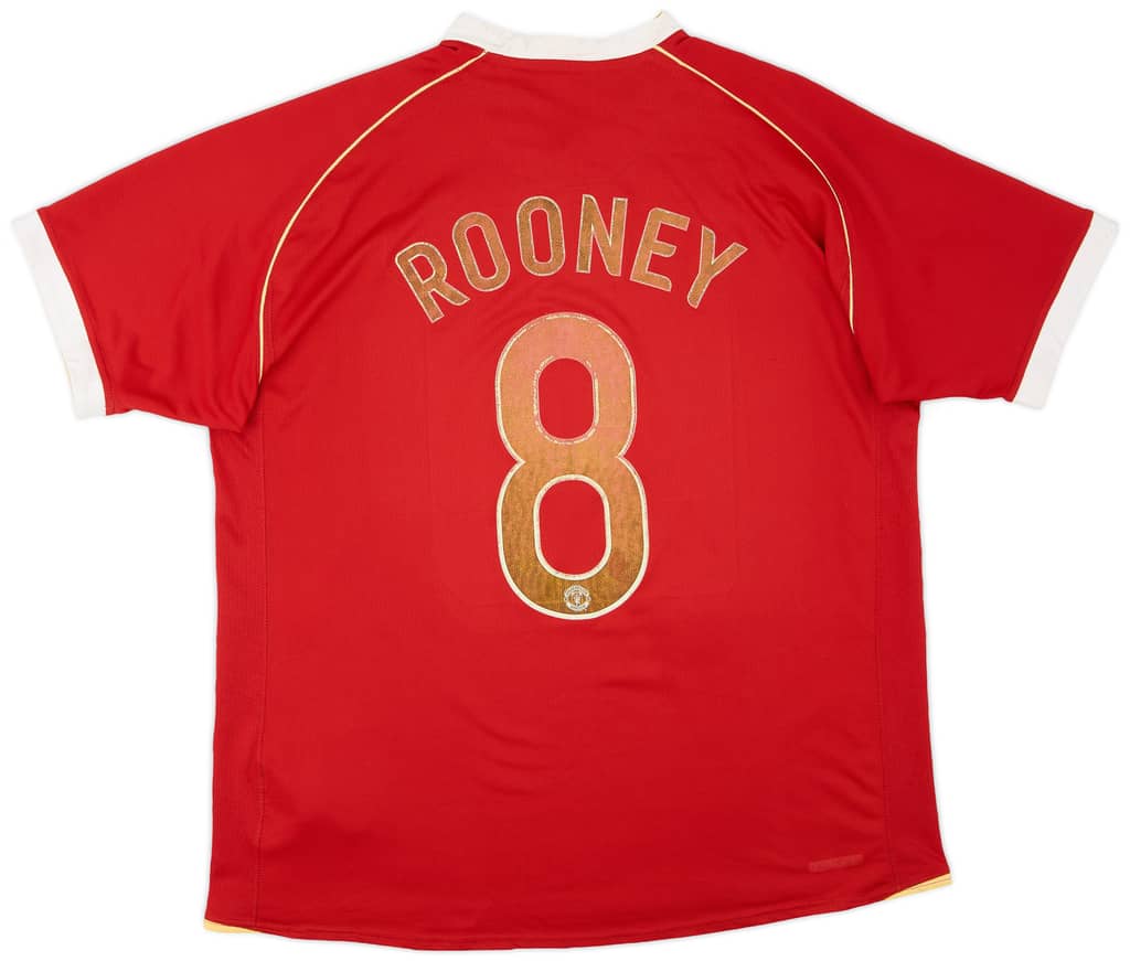 2006-07 Manchester United Home Shirt Rooney #8 - 5/10 - (XXL)