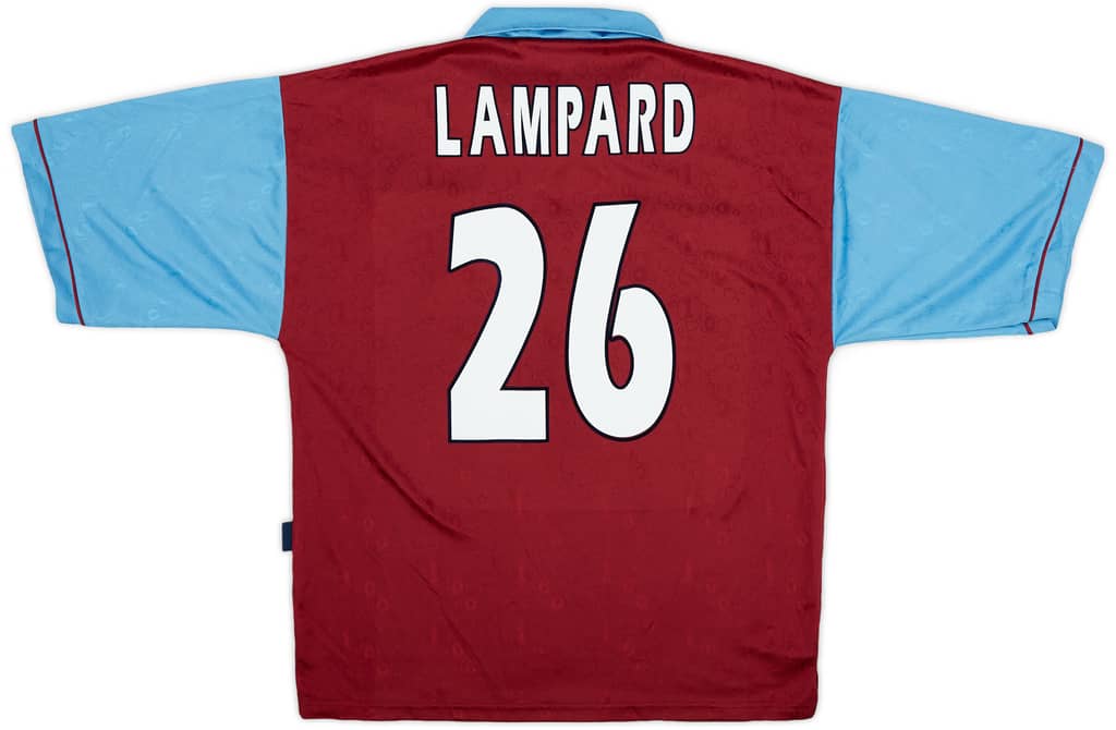 1995-97 West Ham Centenary Home Shirt Lampard #26 - 8/10 - (L)