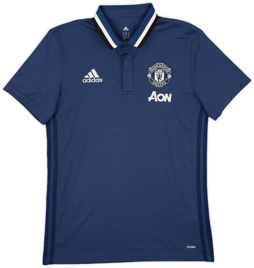 2016-17 Manchester United adidas Polo Shirt - 8/10 - (S)