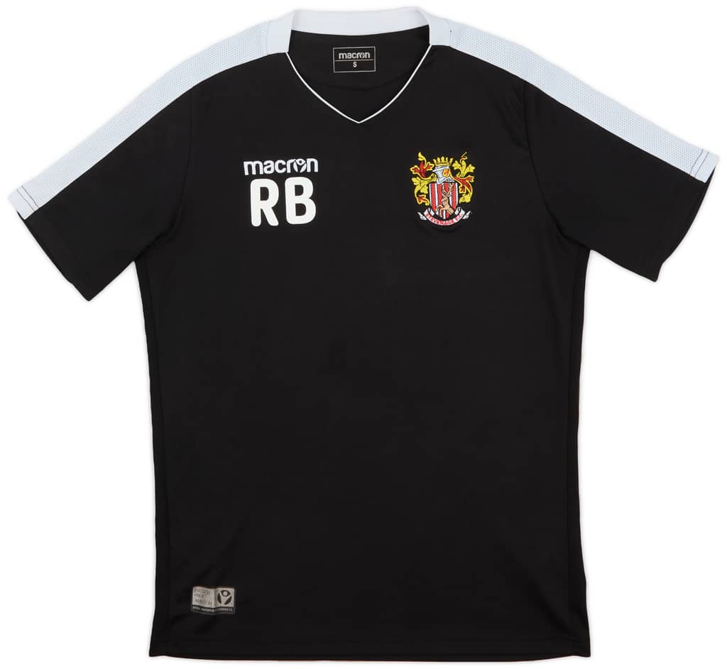 2020-21 Stevenage Staff Issue Macron Training Shirt RB - 8/10 - (S)