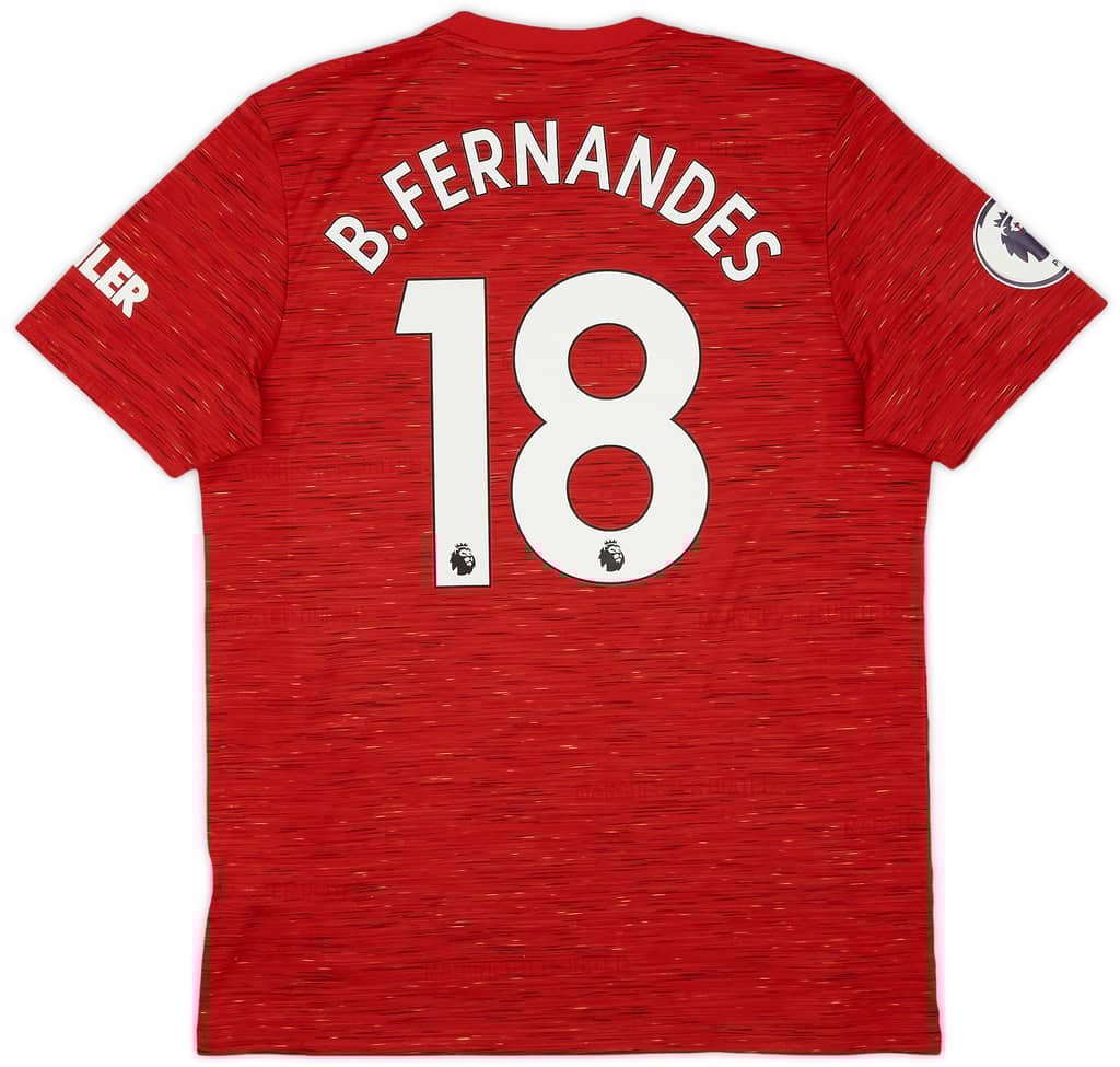 2020-21 Manchester United Home Shirt B.Fernandes #18 - 5/10 - (L)