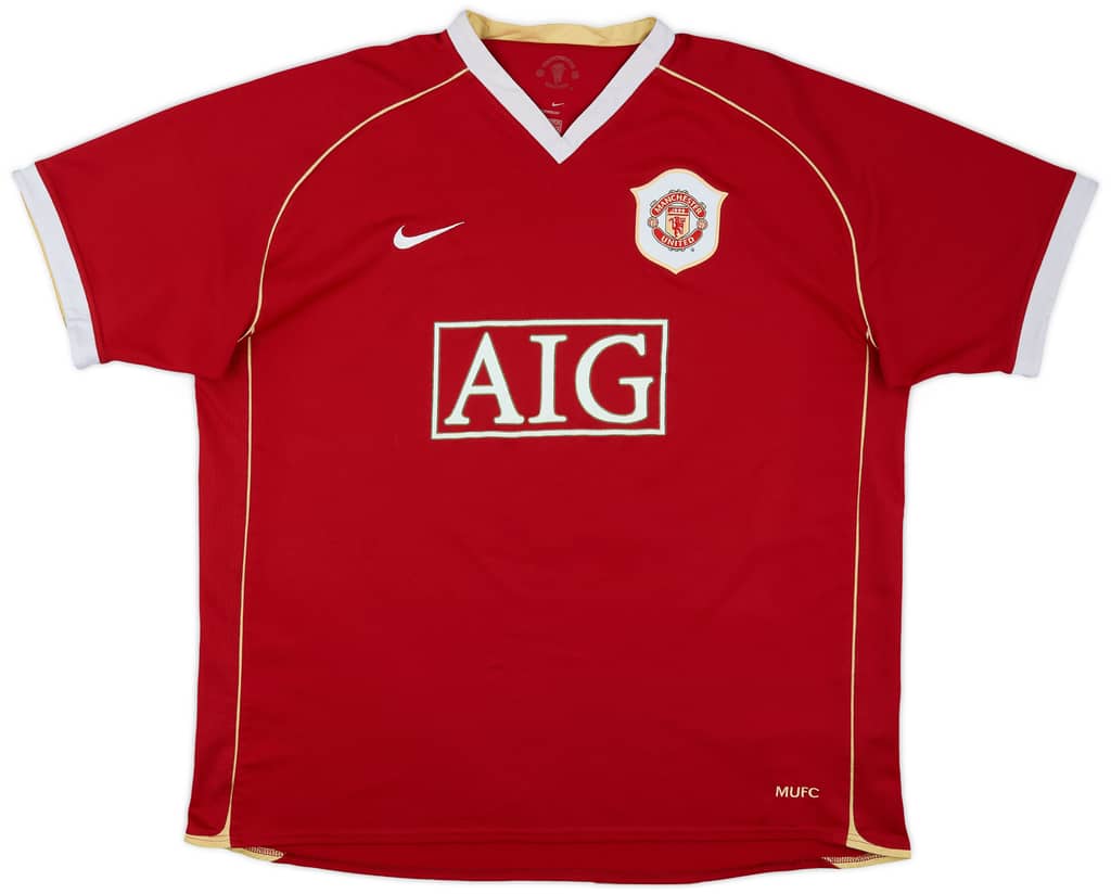 2006-07 Manchester United Home Shirt Solskjaer #20 - 6/10 - (XXL)