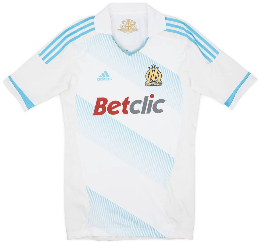 2011-12 Olympique Marseille Player Issue TechFit Home Shirt - 5/10 - (XL)
