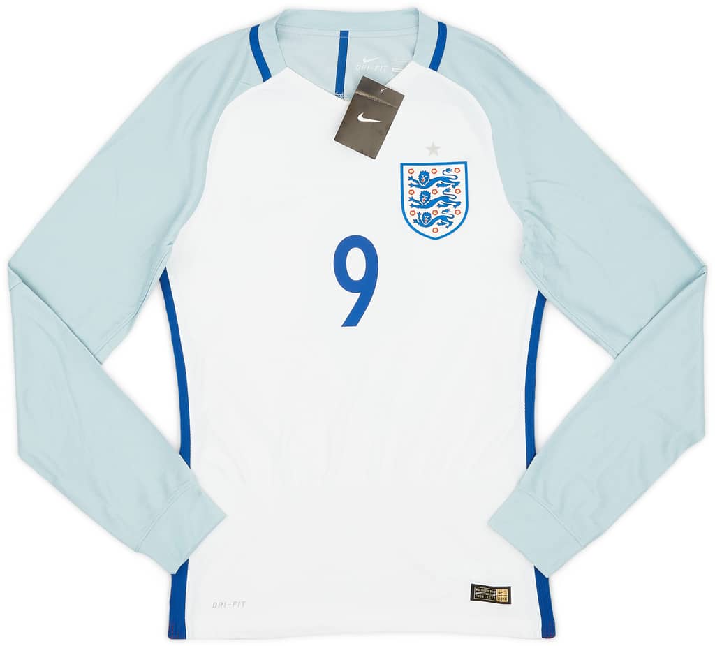 2016-17 England Player Issue Home L/S Shirt Kane #9 (S)