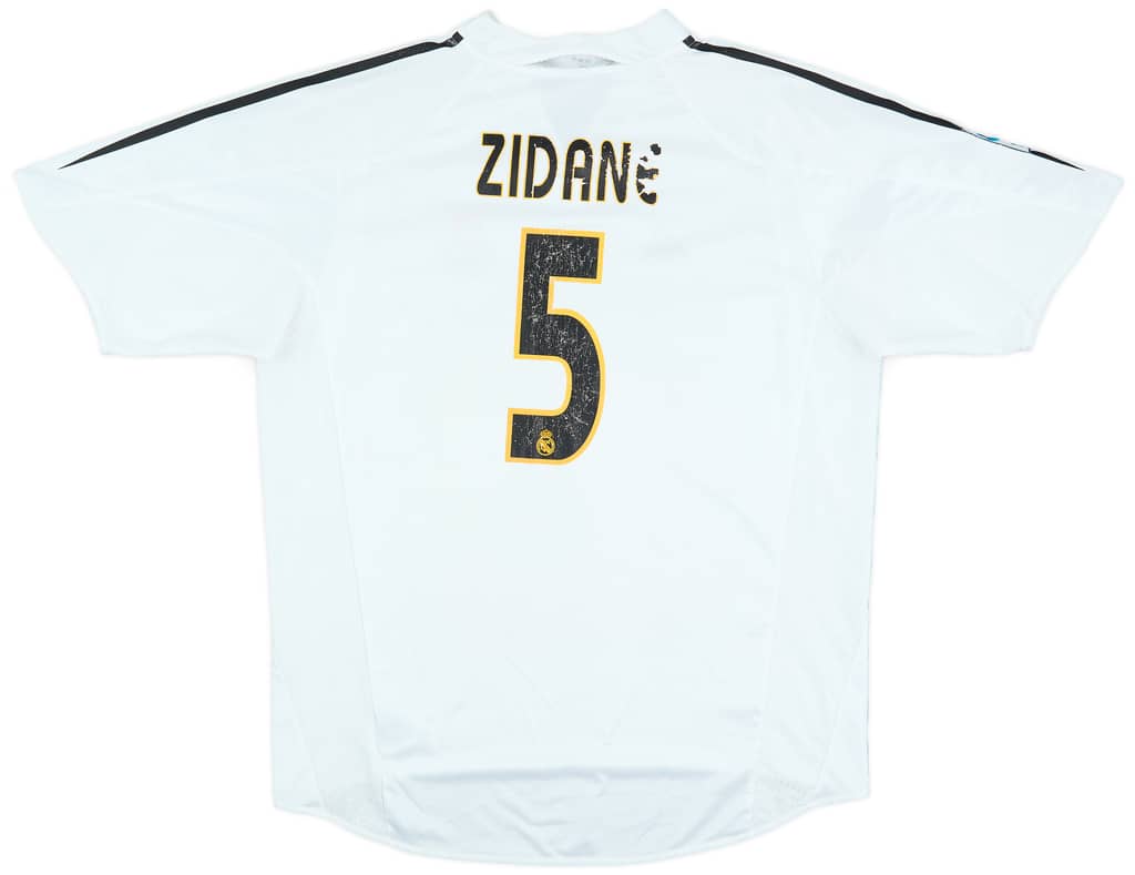 2004-05 Real Madrid Home Shirt Zidane #5 - 5/10 - (XL)