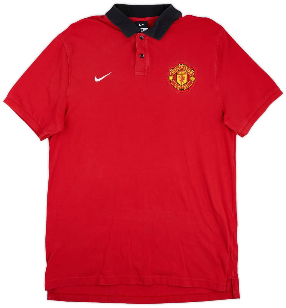 2013-14 Manchester United Nike Polo Shirt - 9/10 - (L)