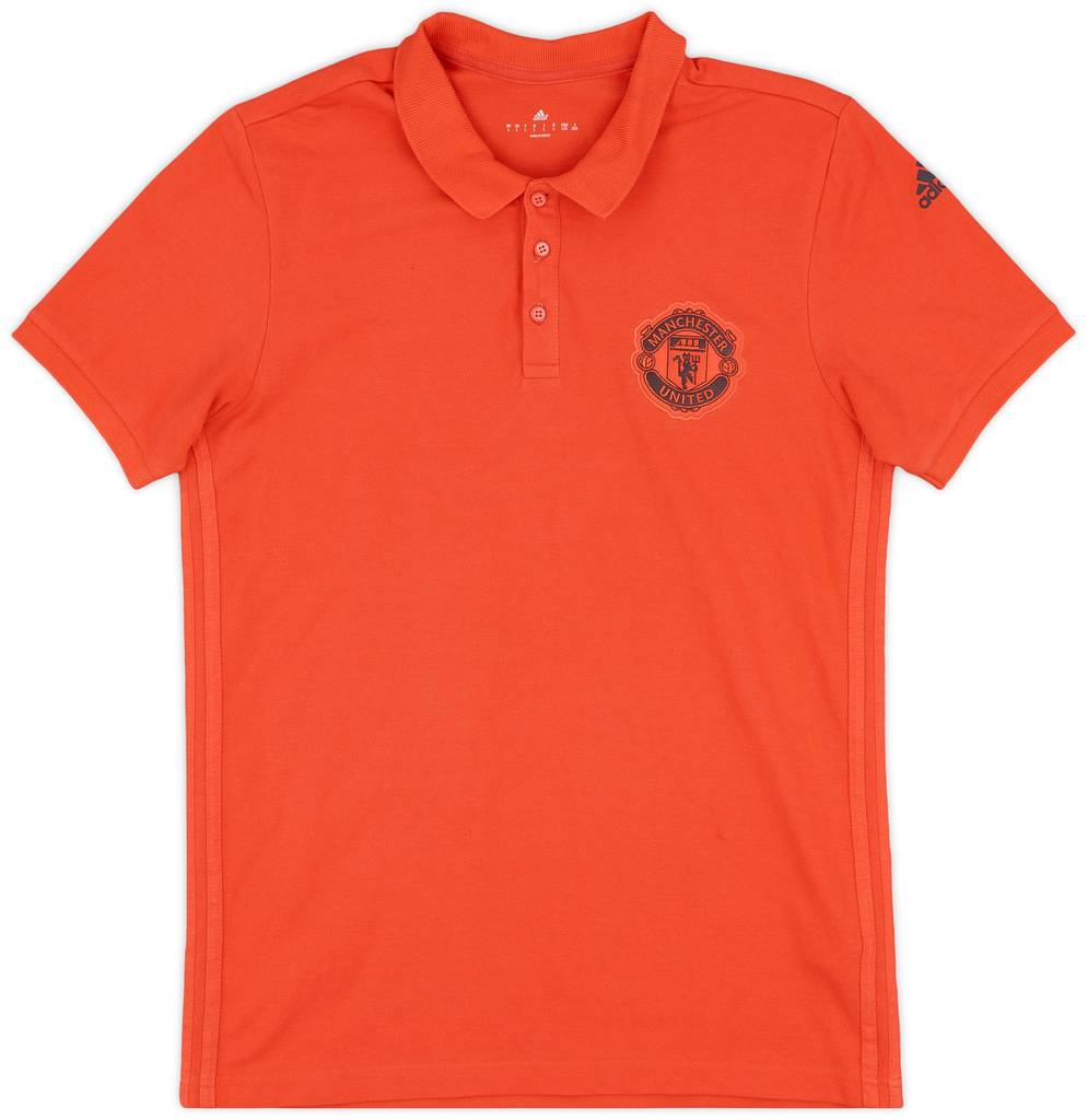 2016-17 Manchester United adidas Polo Shirt - 9/10 - (L)