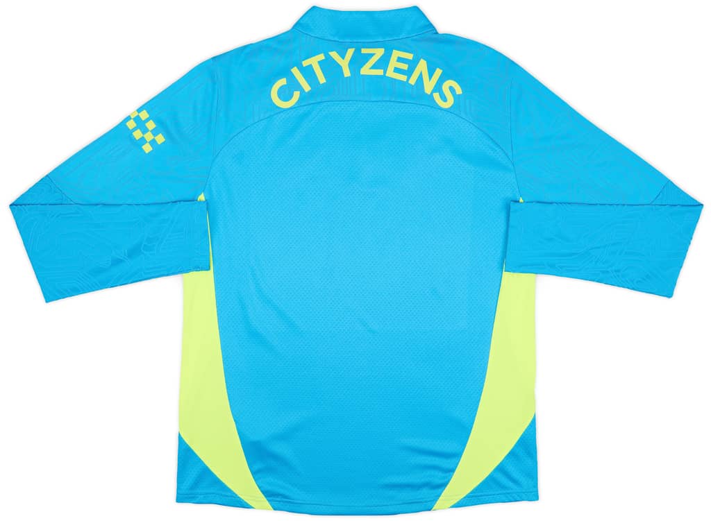 2024-25 Manchester City Player Issue 1/4 Zip Training Top #9 (Haaland) - 9/10 - (XXL)
