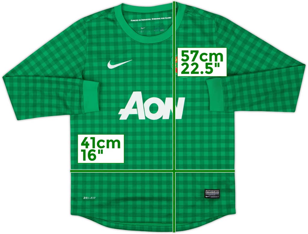 2012-13 Manchester United GK Shirt - 6/10 - (M.Boys)