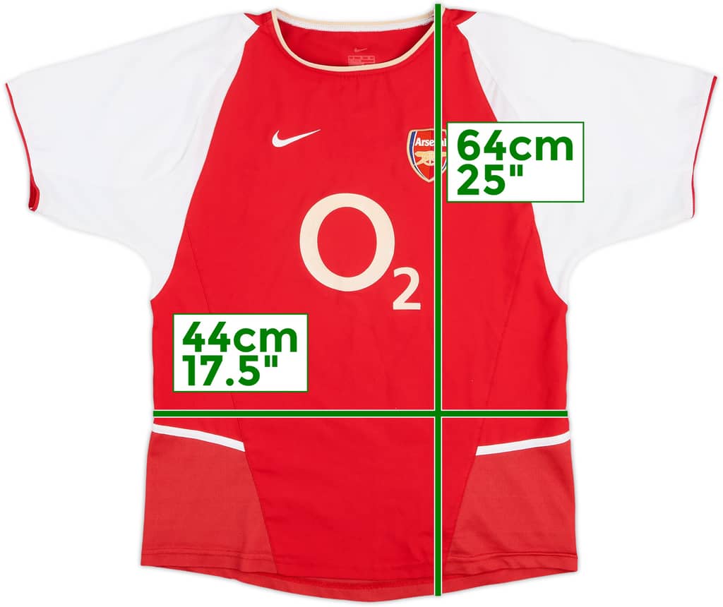 2002-04 Arsenal Home Shirt - 8/10 - (L.Boys)